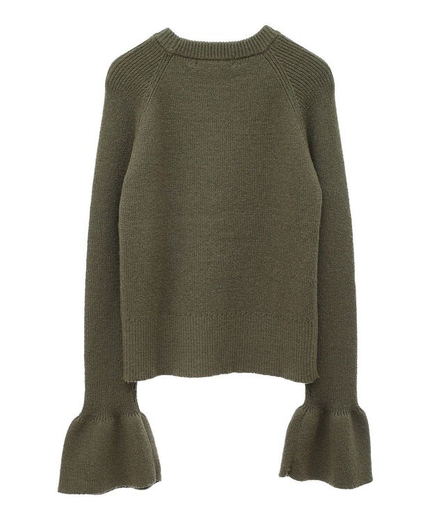 Green Parks armonia．袖フレアニットプルオーバー Khaki