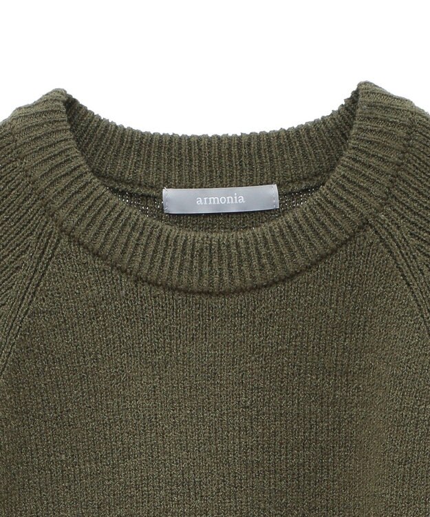 Green Parks armonia．袖フレアニットプルオーバー Khaki