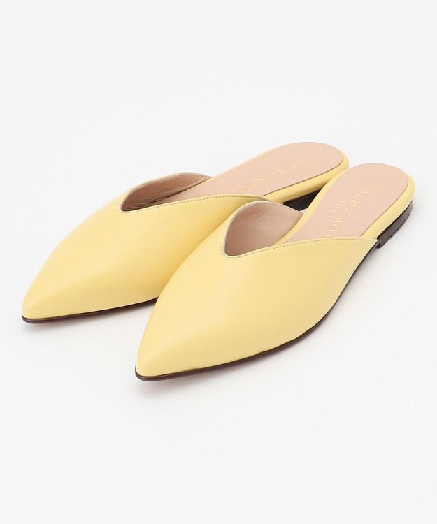 自由区 【CORSO ROMA】フラット ミュール イエロー系