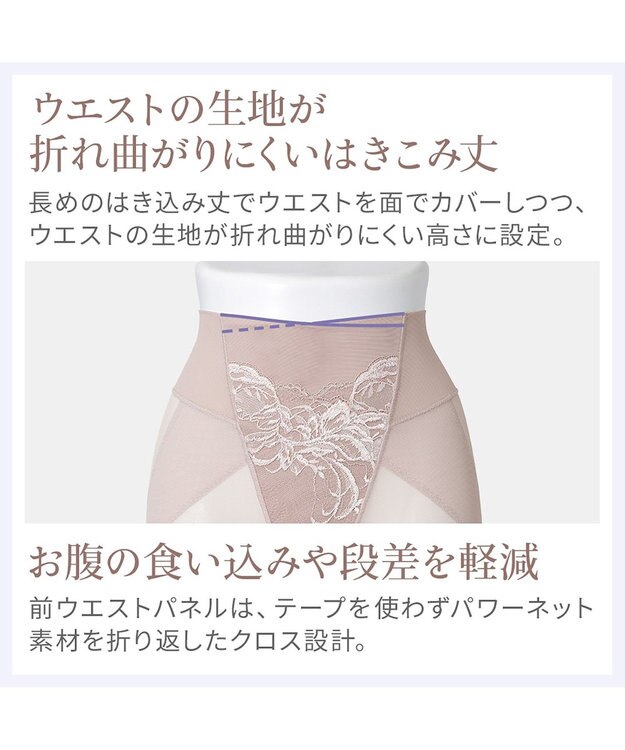 BRADELIS New York 【BRADELIS NewYork peace】　すらっとフィットガードル24 ローズピンク