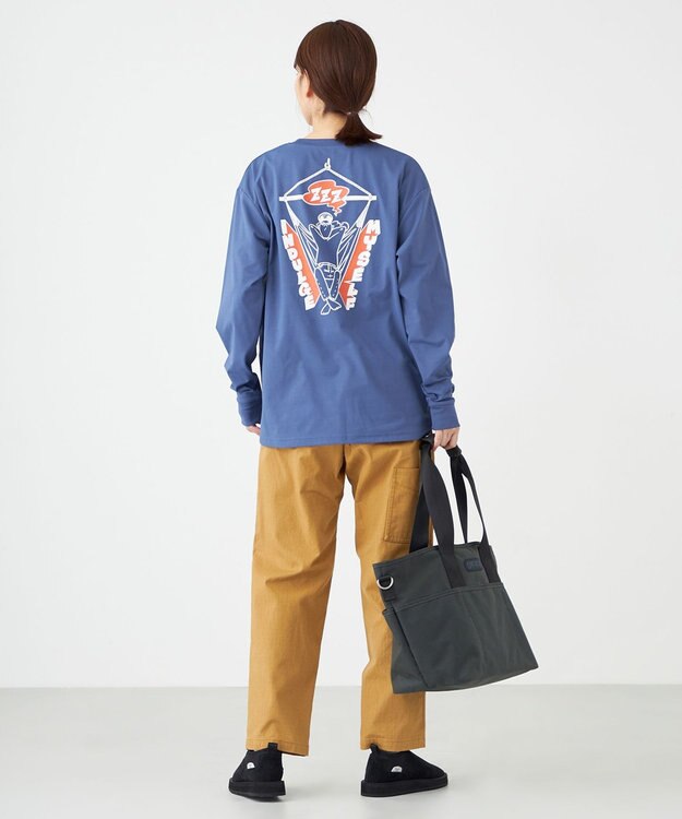 SHARE PARK LADIES 【UNISEX】UVカット アートコラボロングTシャツ〈Hammock〉（S・Mサイズ） アッシュネイビー