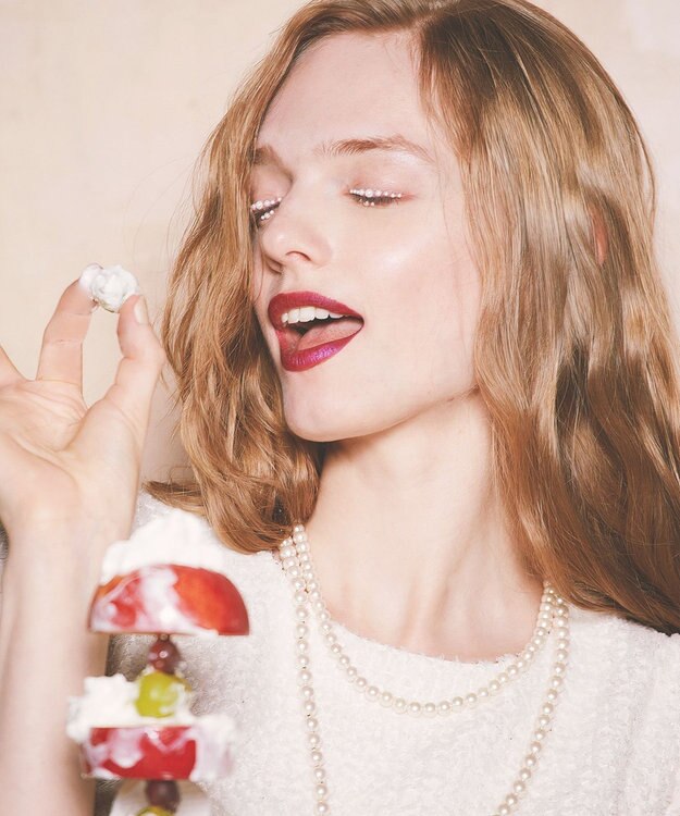 TOCCA 【洗える】CHANTILLY PUFF ドレス アイボリー系