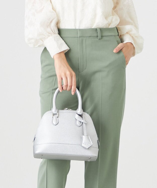 LA BAGAGERIE 【MONICA】2wayミニボストンバッグ シルバー