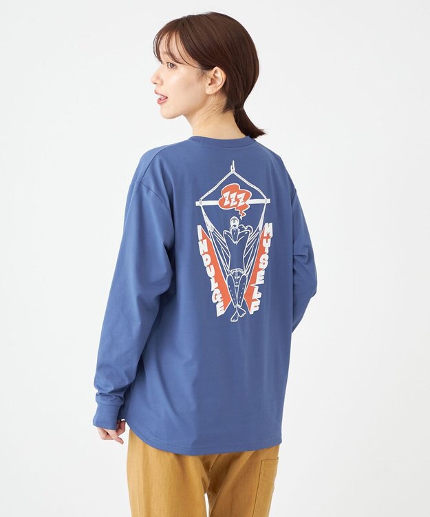 SHARE PARK LADIES 【UNISEX】UVカット アートコラボロングTシャツ〈Hammock〉（S・Mサイズ） アッシュネイビー