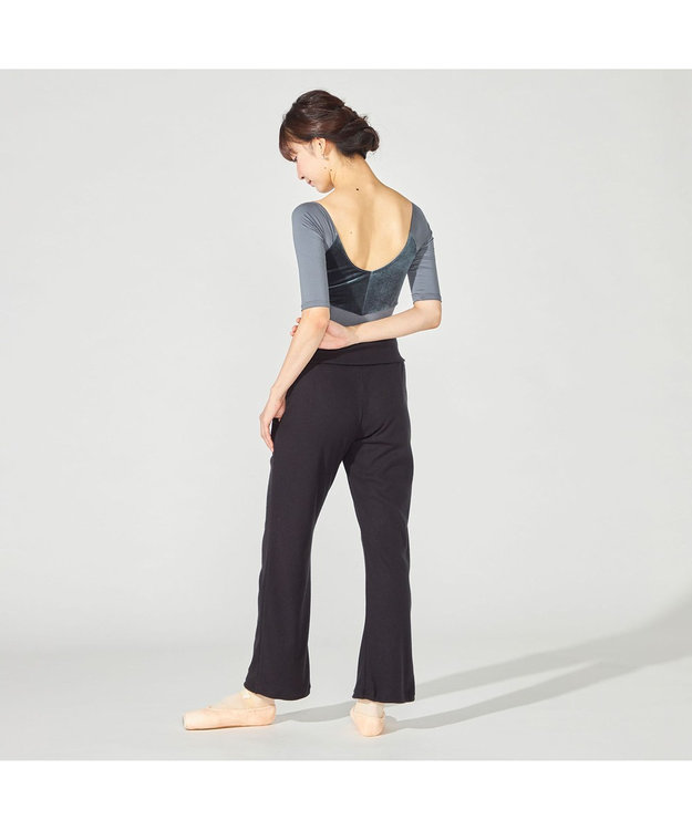 Chacott 5分袖レオタード アッシュグレー