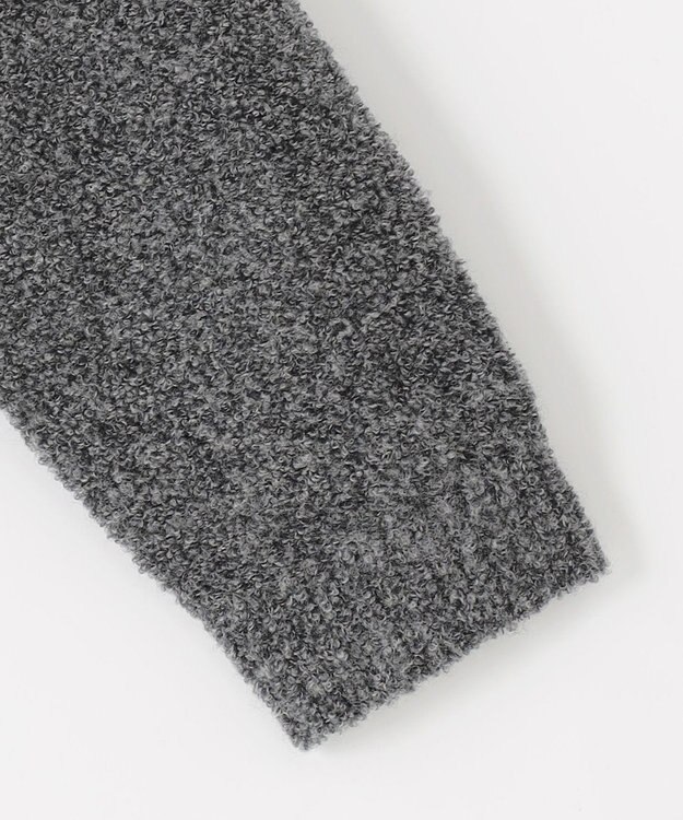 JOSEPH ABBOUD 【インポート素材/ソフトな肌触り/軽量】MOUSSE ペーズリー柄ショール カーディガン グレー系7