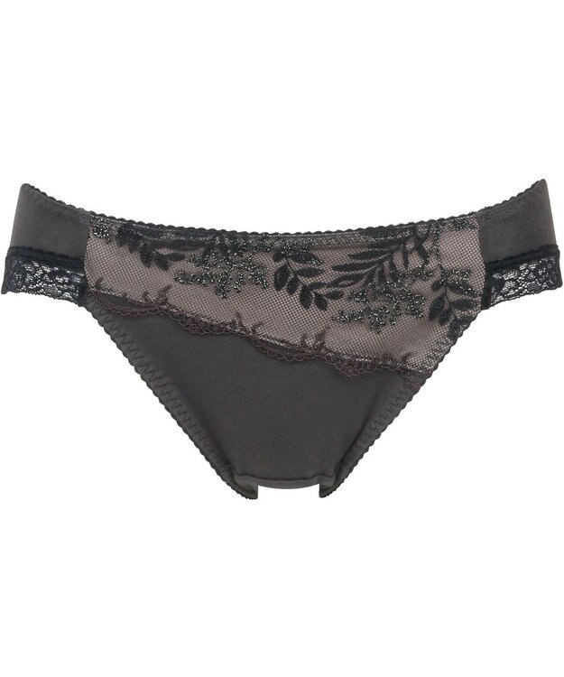 Wing ペアショーツ　はきこみ丈あさめ 【エアリーソフトブラ】 身生地部綿混　ウイング／ワコール　KF2351 ブラック