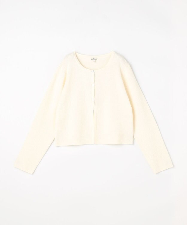 組曲 KIDS 【150-160㎝】クラシカルニット ジャケット オフホワイト