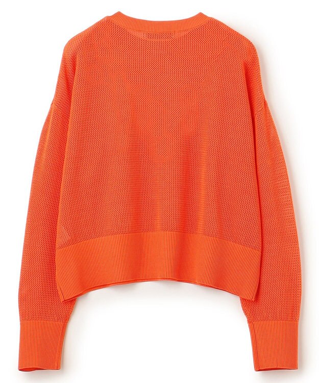 UNFILO メッシュニットプルオーバー オレンジ