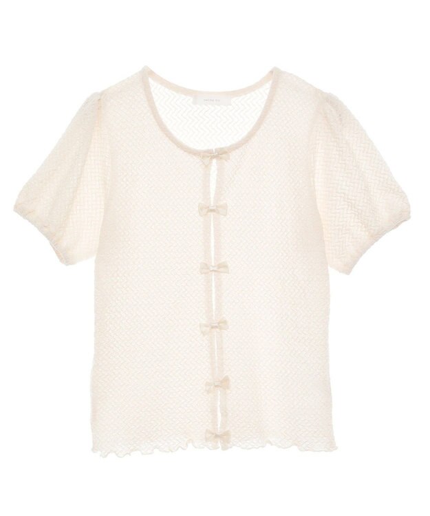 Green Parks ・ｓｗｉｎｇ　ｂｙ　フロントリボンプルオーバー Ivory