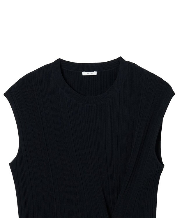 JOSEPH ニットプリッセ トップス Black