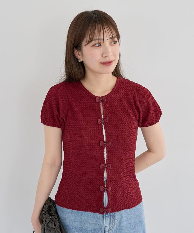 Green Parks ・ｓｗｉｎｇ　ｂｙ　フロントリボンプルオーバー Ivory