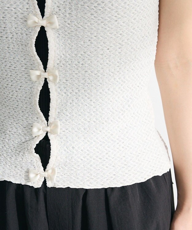 Green Parks ・ｓｗｉｎｇ　ｂｙ　フロントリボンプルオーバー Ivory