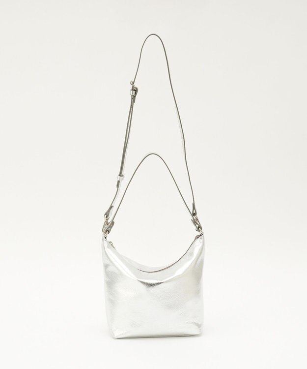 russet ソフトレザーシンプルショルダーバッグ【silver】(CE-1462) Silver