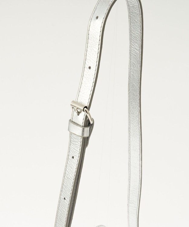 russet ソフトレザーシンプルショルダーバッグ【silver】(CE-1462) Silver