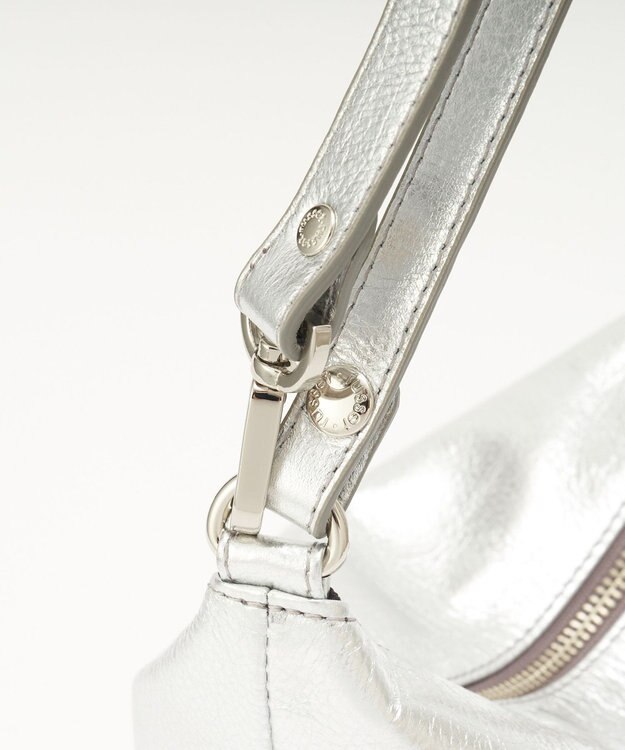 russet ソフトレザーシンプルショルダーバッグ【silver】(CE-1462) Silver