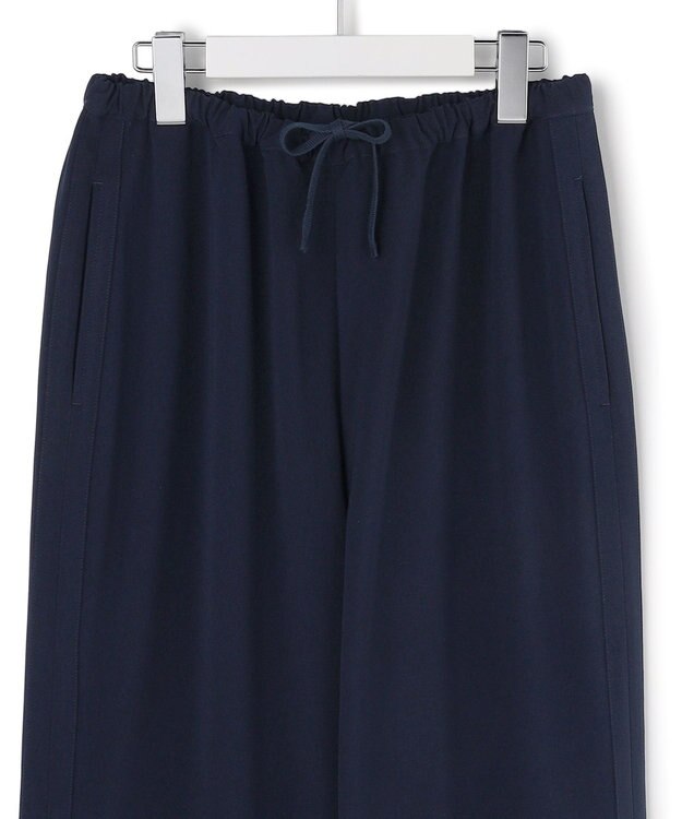 J.PRESS YORK STREET 【WOMEN】ジャージーライクツイル イージーパンツ ネイビー系