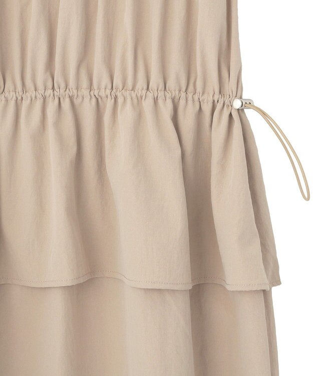 Green Parks ペプラムドッキングワンピース Light Beige