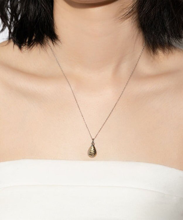 blancotokyo 【金属アレルギー対応】ドロップモチーフネックレス ELIM シルバー