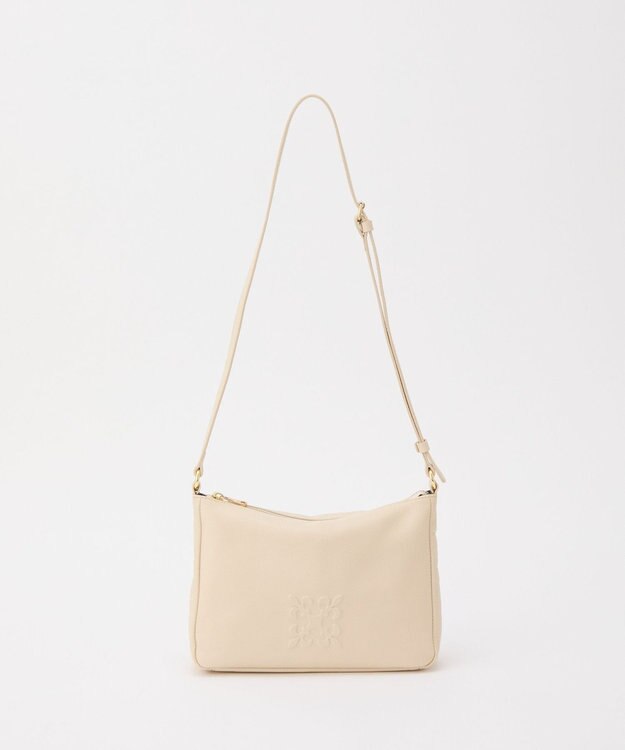 russet エンボスモノグラムショルダーバッグ(CE-1806) Ivory