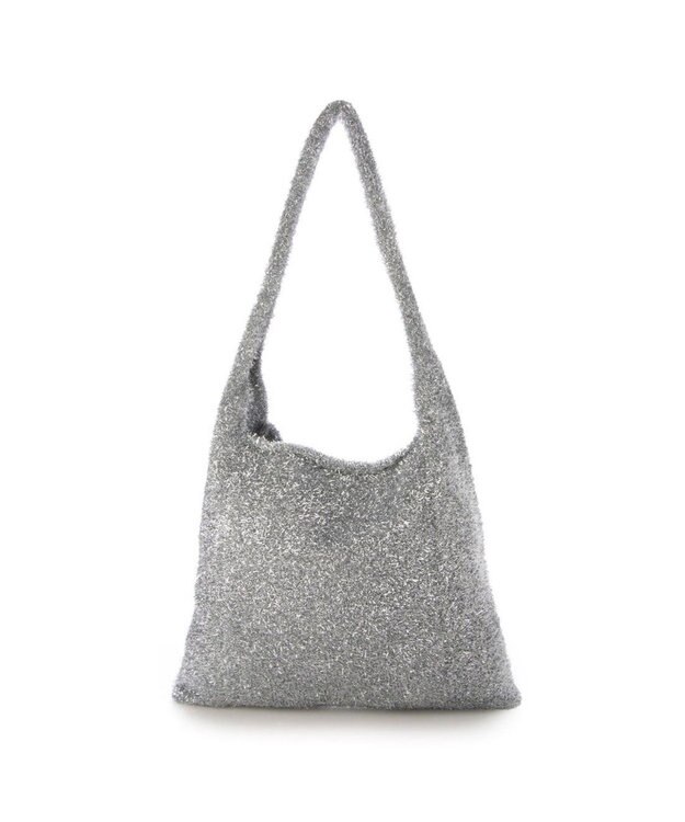 UNBILLION カシュカシュ cachecache / シャギーラメワンハンドルトートバッグ シルバー