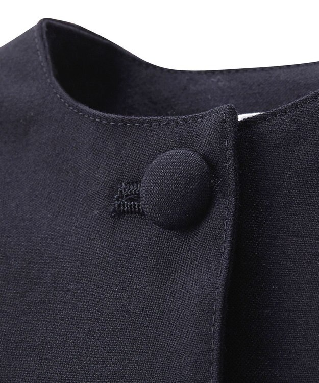 MIKI HOUSE HOT BISCUITS 【95-130cm】ウール素材のボレロ 紺