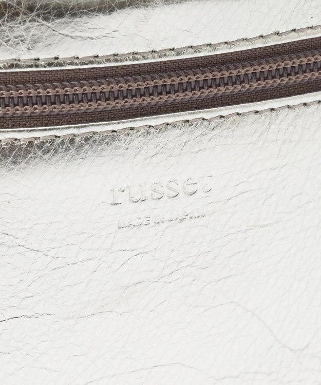 russet ソフトレザーシンプルショルダーバッグ【silver】(CE-1462) Silver