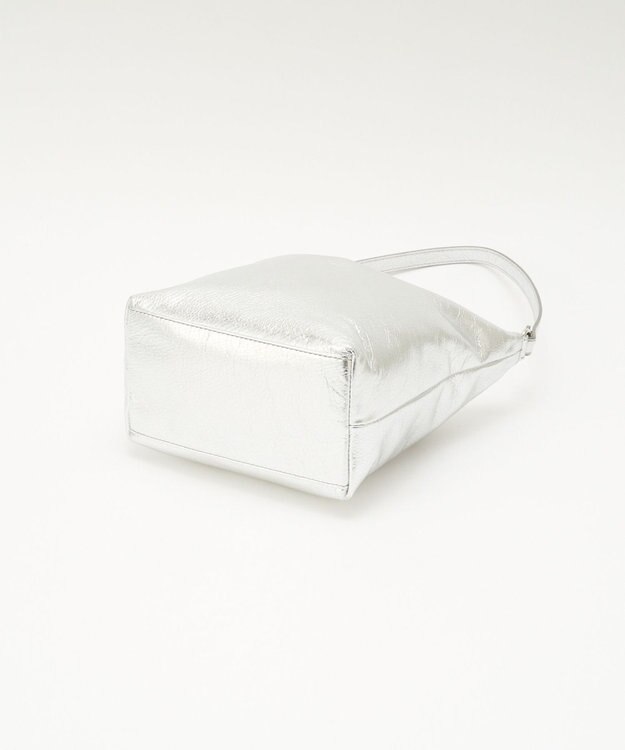 russet ソフトレザーシンプルショルダーバッグ【silver】(CE-1462) Silver