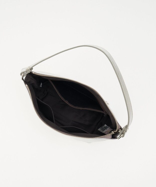 russet ソフトレザーシンプルショルダーバッグ【silver】(CE-1462) Silver