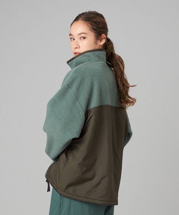 Chacott Chacott BALANCE ボアハーフジップジャケット グリーン