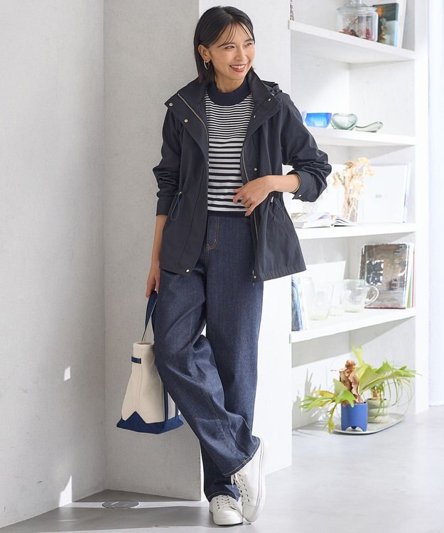 23区 L 【CLASSY.6月号掲載/洗える】23区DENIM コクーンシルエット パンツ ネイビー系