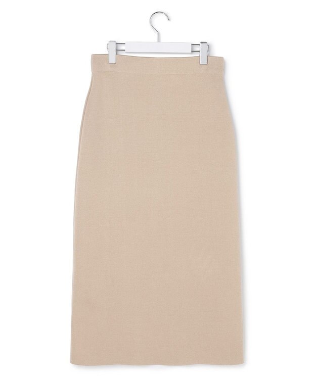 ICB L コットンポリエステルスムース ニットスカート クレイカーキ