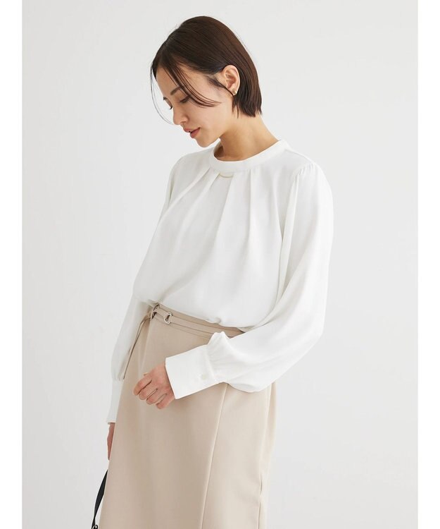 Green Parks ２ｗａｙ　ボウタイアソートブラウス Off White