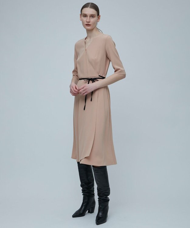 BEIGE， CINDY / カシュクールワンピース D.Nude×Black