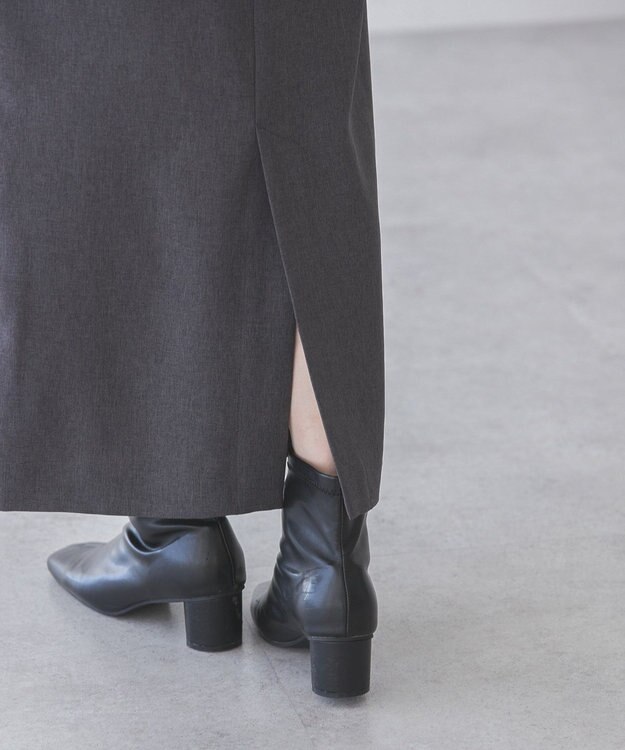 AMERICAN HOLIC イージーケアスリットタイトスカート Gray Mixture