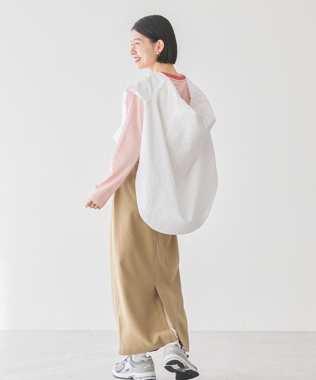 AMERICAN HOLIC イージーケアスリットタイトスカート Camel