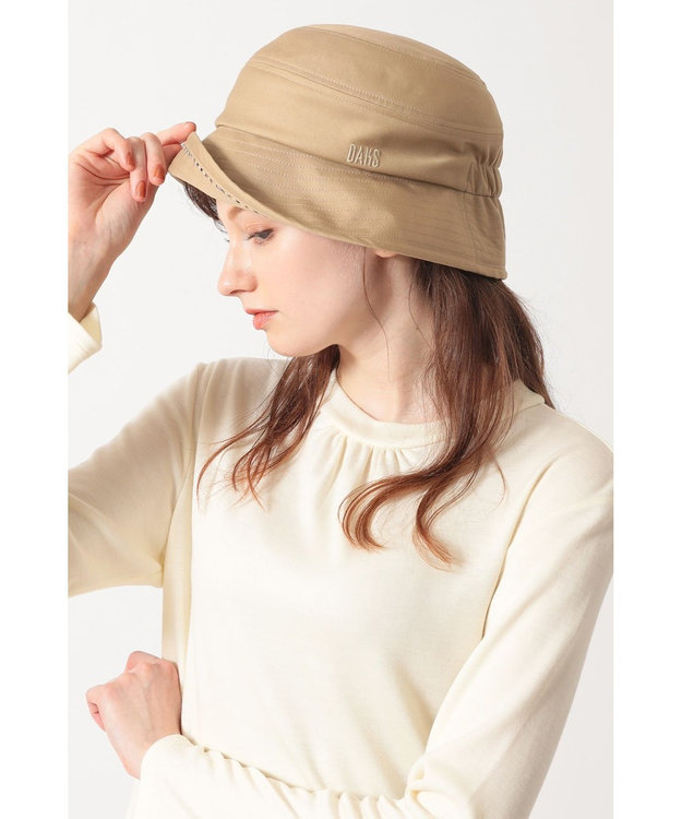 DAKS コットンツイルクロッシェハット ベージュ