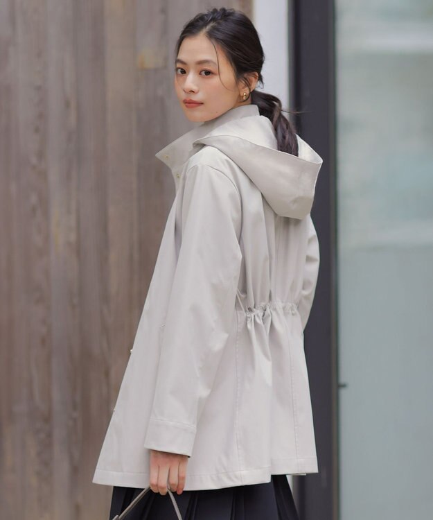 J.PRESS LADIES 【2way】ドライツイルストレッチ フーデット アウター