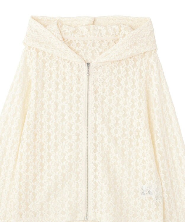 earth music&ecology レースパーカー Ivory