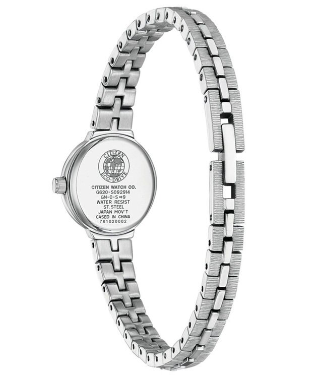 CITIZEN 【アンティークな雰囲気】18.4mm 小ぶりで可愛い エコ・ドライブ シルバー