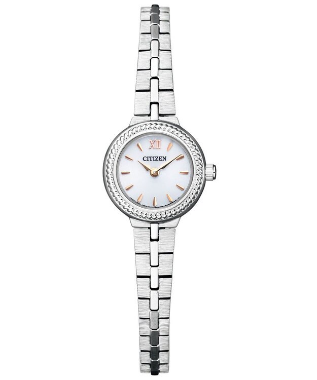 CITIZEN 【アンティークな雰囲気】18.4mm 小ぶりで可愛い エコ・ドライブ シルバー