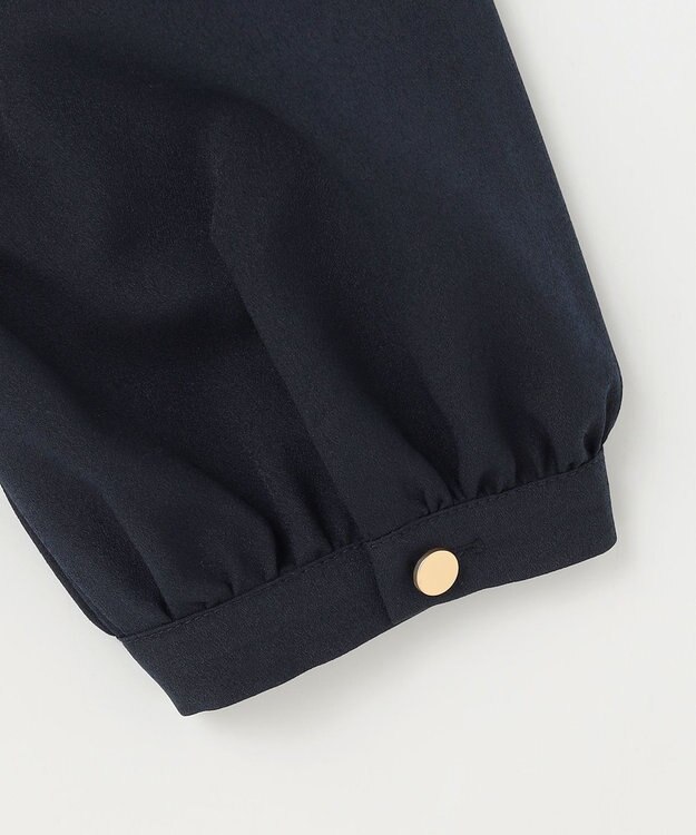 ANY SIS S 【洗える】ケープフリル ブラウス ネイビー