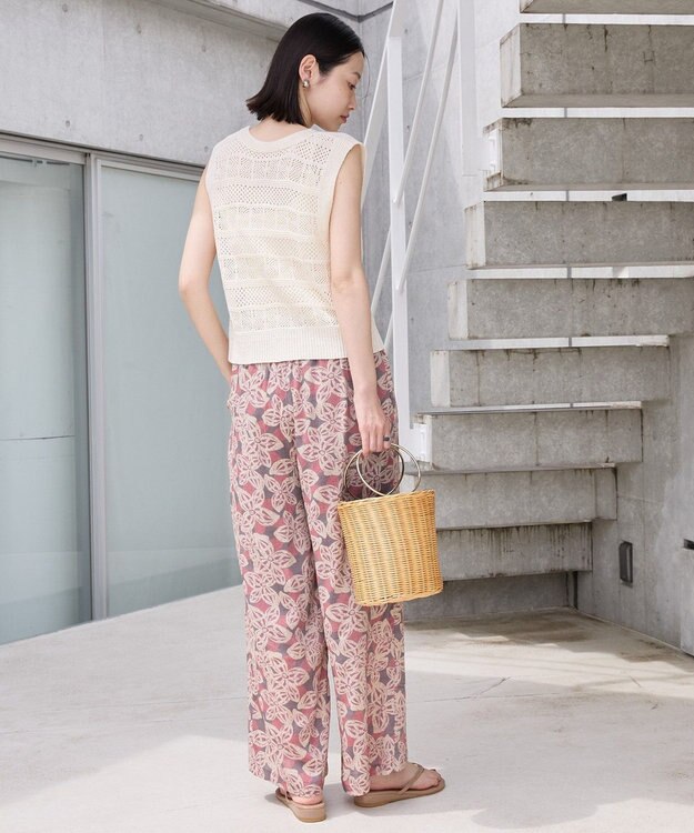 AMERICAN HOLIC 【前後2WAY】レース編みニットベスト Ivory