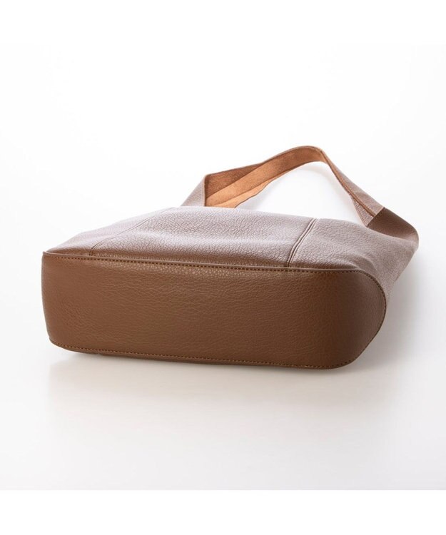 UNBILLION カシュカシュ cachecache / セミ合皮ホーボーバッグＬ ブラウン