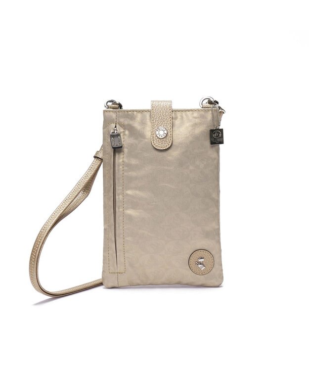 PELLE BORSA パスポートサイズショルダーバッグ Alive アライブ 4306 ゴールド