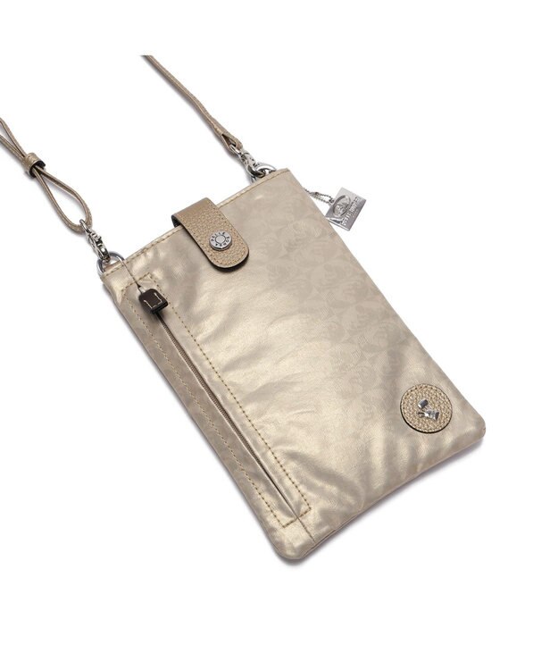 PELLE BORSA パスポートサイズショルダーバッグ Alive アライブ 4306 ゴールド