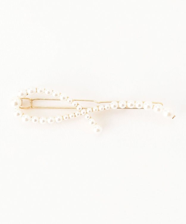 23区 【APPLAUDIR】ニュアンスパール バレッタ ゴールド系