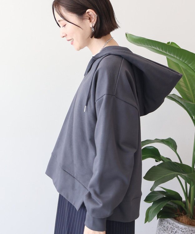 AMERICAN HOLIC スキッパー裏毛パーカー Charcoal Gray