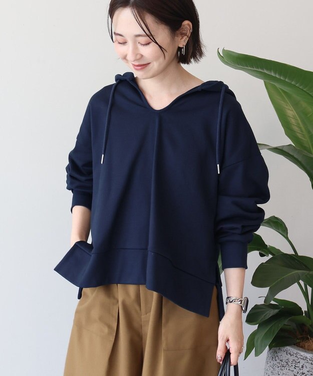 AMERICAN HOLIC スキッパー裏毛パーカー Charcoal Gray