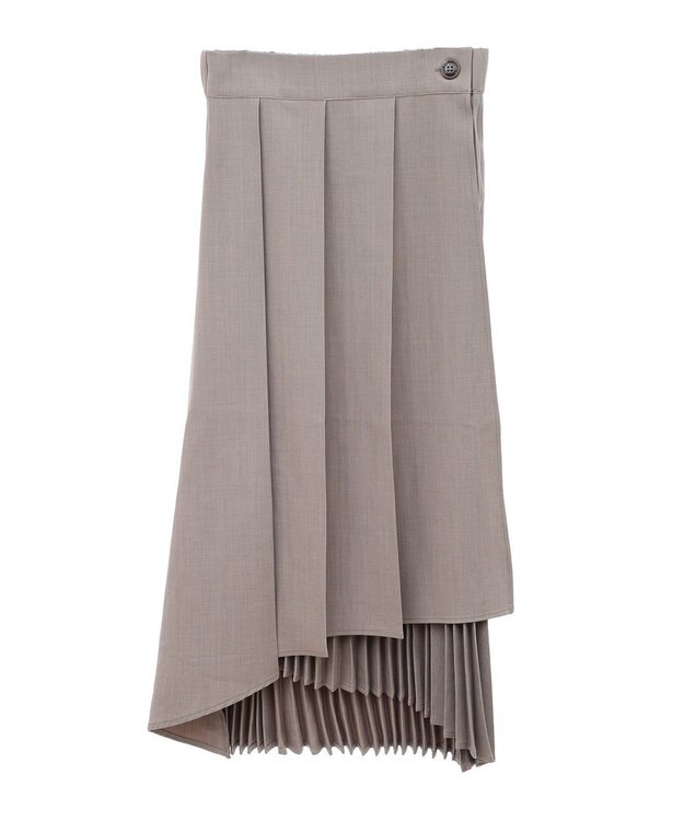 earth music&ecology ミックスプリーツスカート Mocha